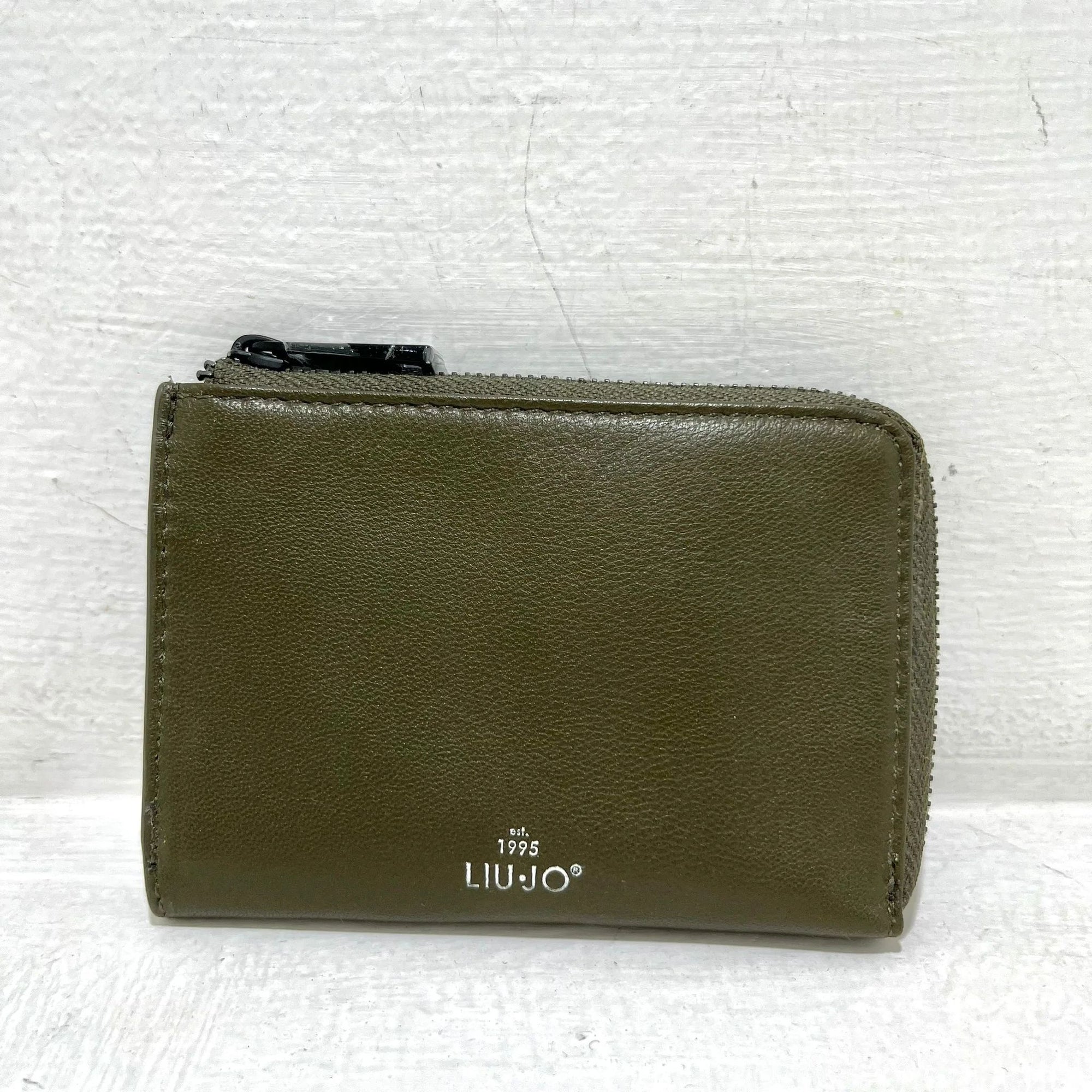 Portafoglio con zip in pelle liscia - Vari colori