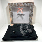 GianMarco Venturi - Set sciarpa e cappello Nero