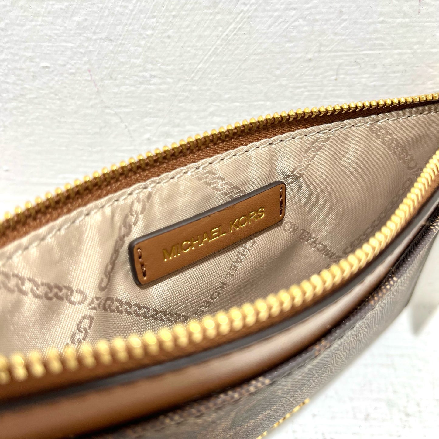 Michael Kors Empire Card Case LG - Brown/Lugga