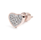Orecchino cuore cristallo