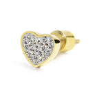 Orecchino cuore cristallo