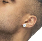 Orecchino lobo con perla 1,5 cm