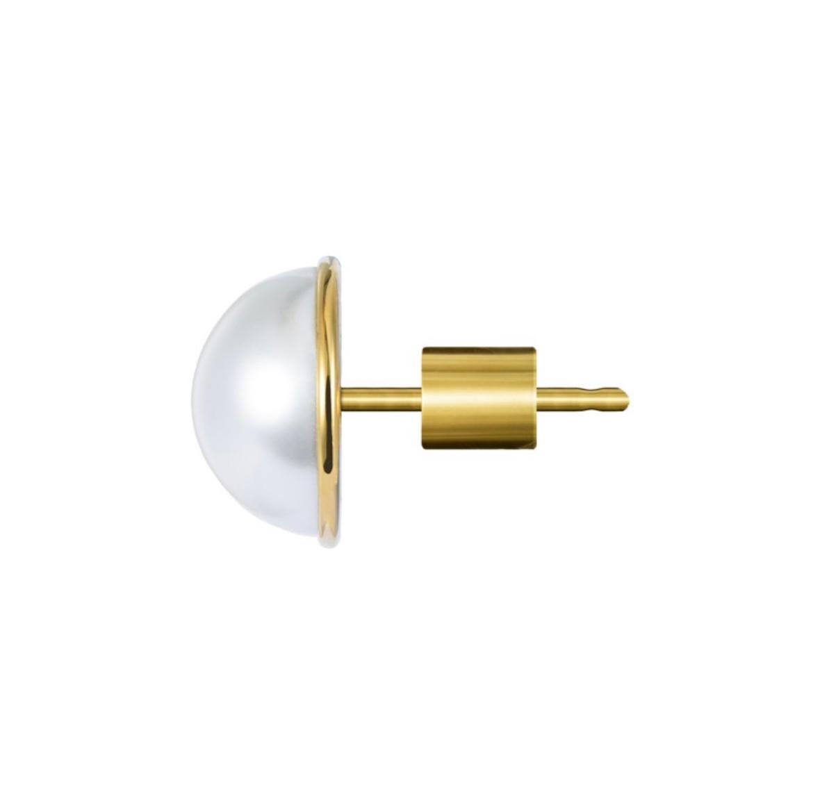 Orecchino a lobo con perla 1,1 cm