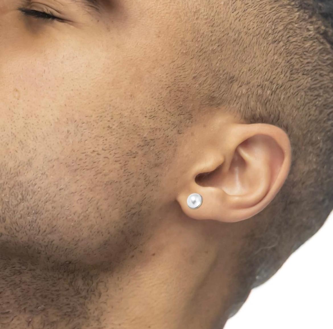 Orecchino a lobo con perla 1,1 cm