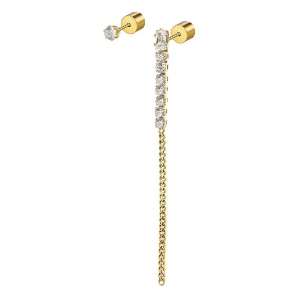 Orecchino a lobo multindosso tennis pendente