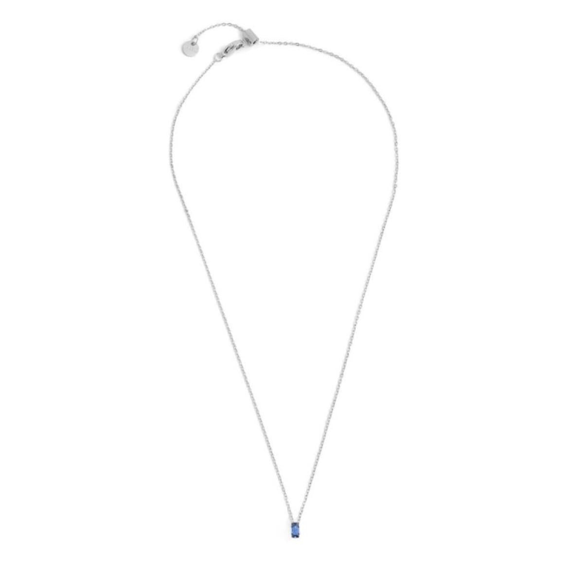 Collana con zircone baguette