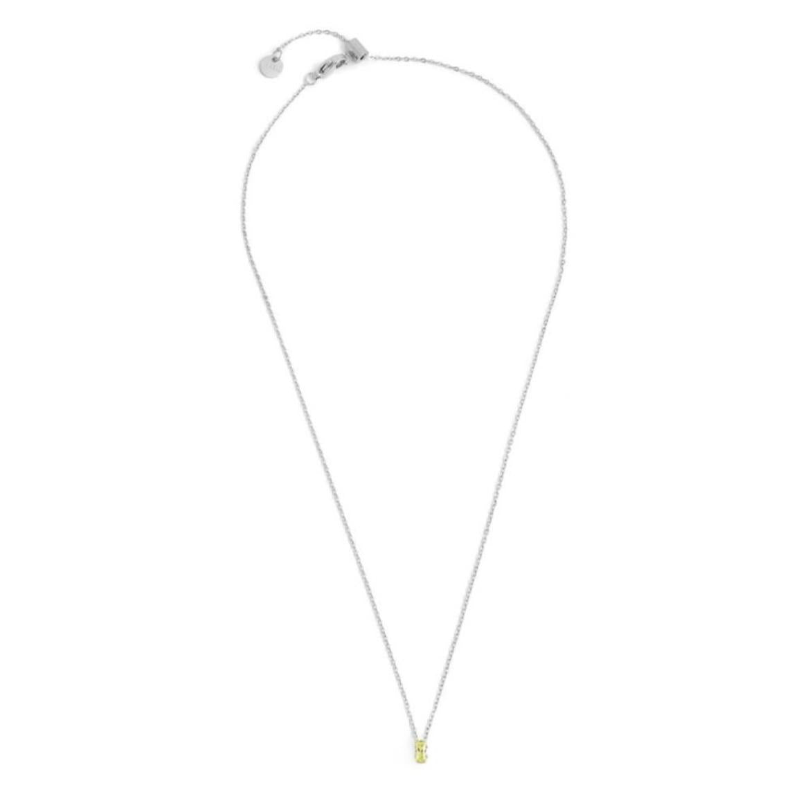 Collana con zircone baguette