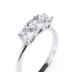 Anello trilogy con zircone 4,25 mm