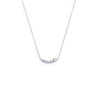 Collana catena cutting cross con zirconi centrali