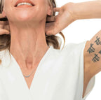 Collana catena cutting cross con zirconi centrali