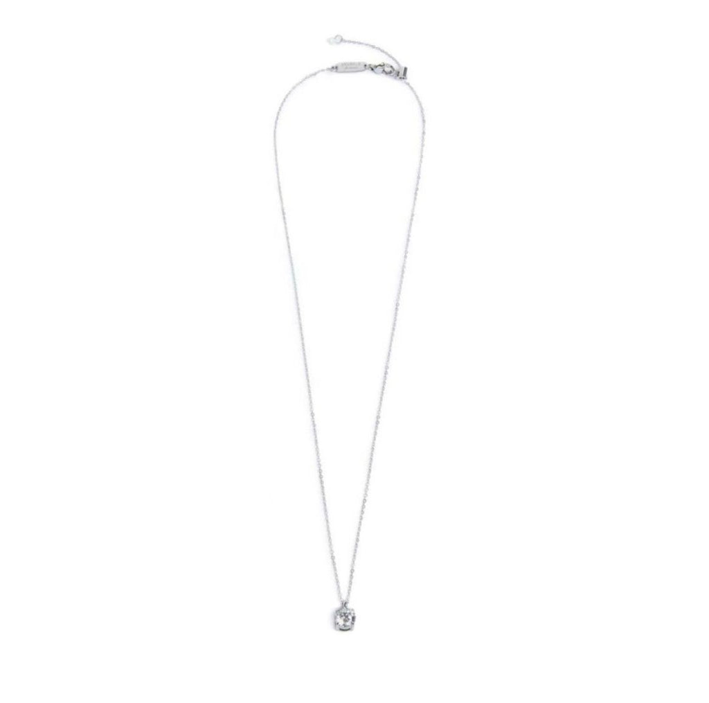 Collana catena cutting cross zircone centrale 7 mm