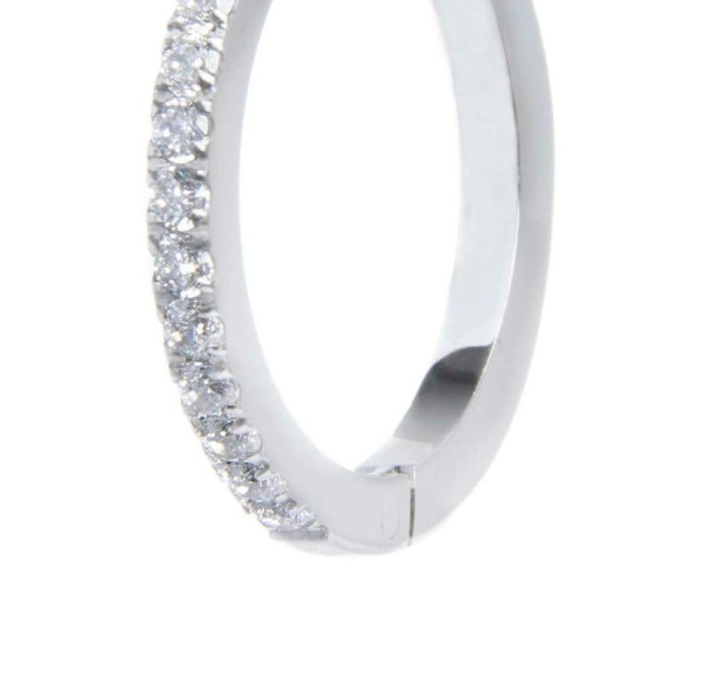 Orecchino a cerchio 2 cm con zirconi