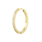 Orecchino a cerchio 2,4 cm con zirconi