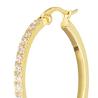 Orecchino a cerchio 2,9 cm con zirconi