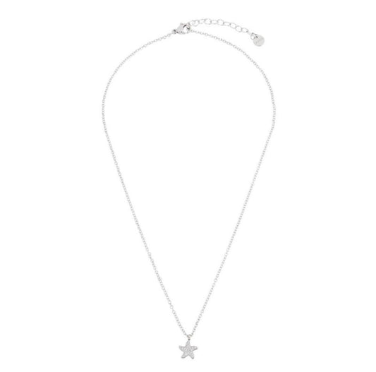 Collana stella marina con cristalli