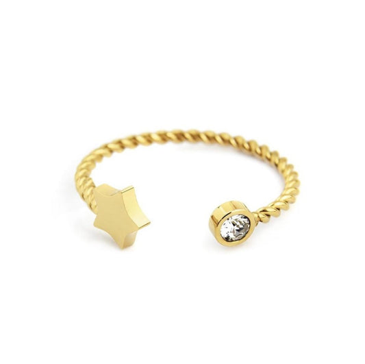 Anello da falange stella