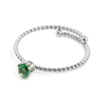 Anello con zircone 4 mm