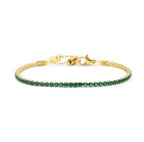 Bracciale tennis 2,5 mm con zircone centrale
