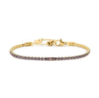 Bracciale tennis 2,5 mm con zircone centrale