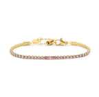 Bracciale tennis 2,5 mm con zircone centrale