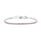 Bracciale tennis 2,5 mm con zircone centrale