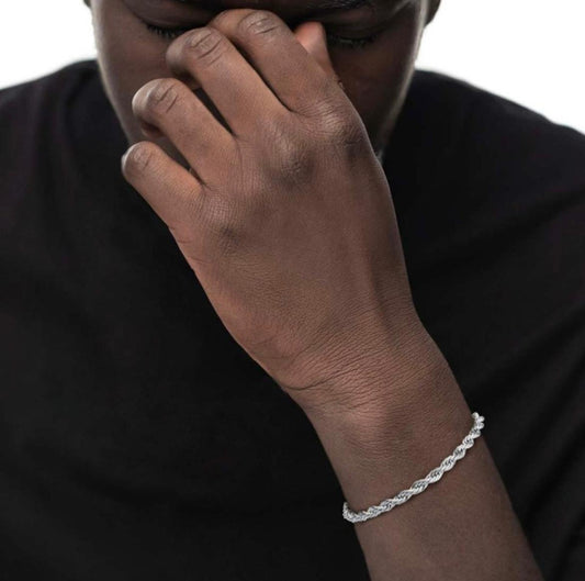 Bracciale catena corda 5 mm