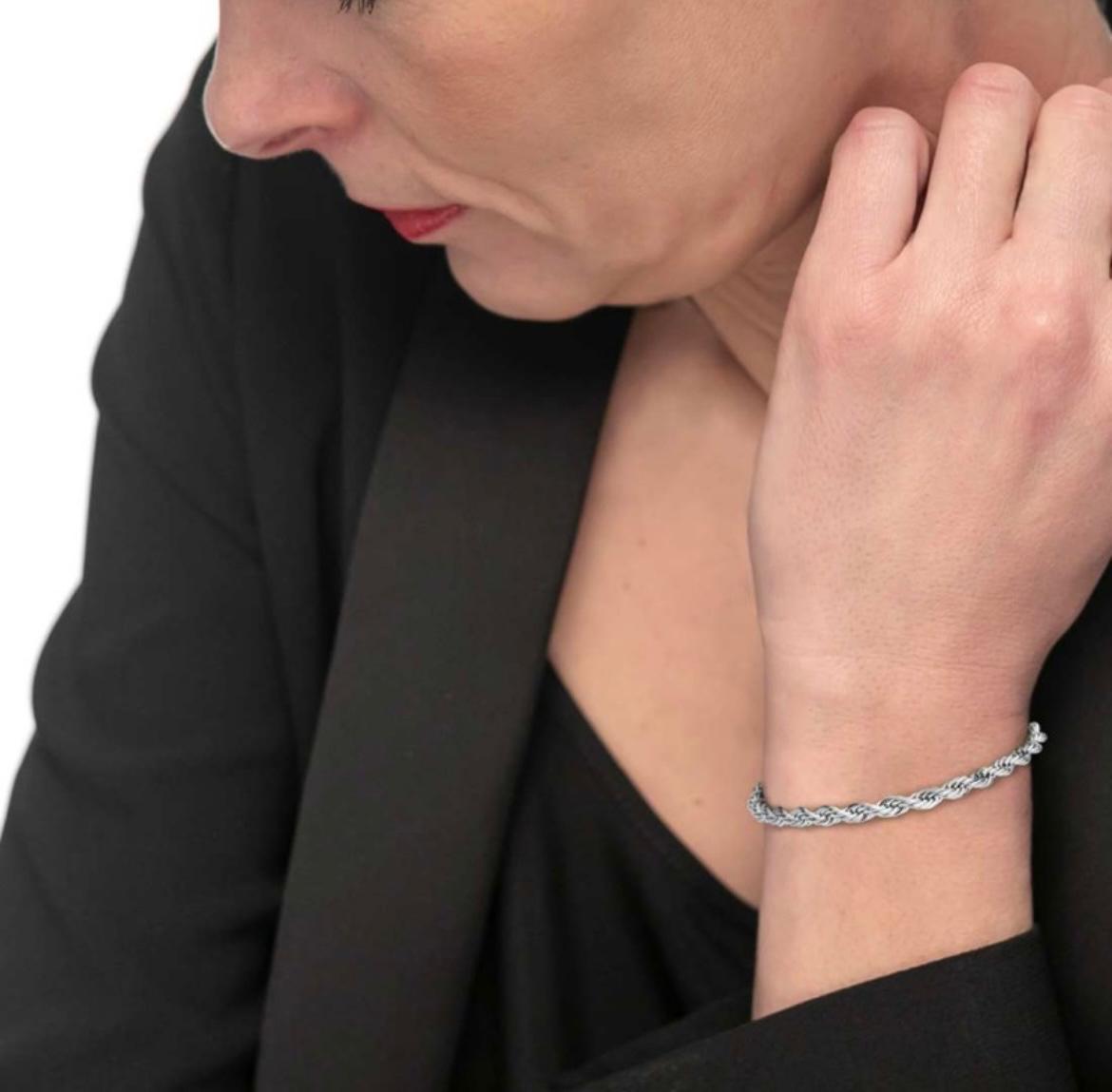 Bracciale catena corda 5 mm