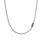 Collana con elemento in pietra