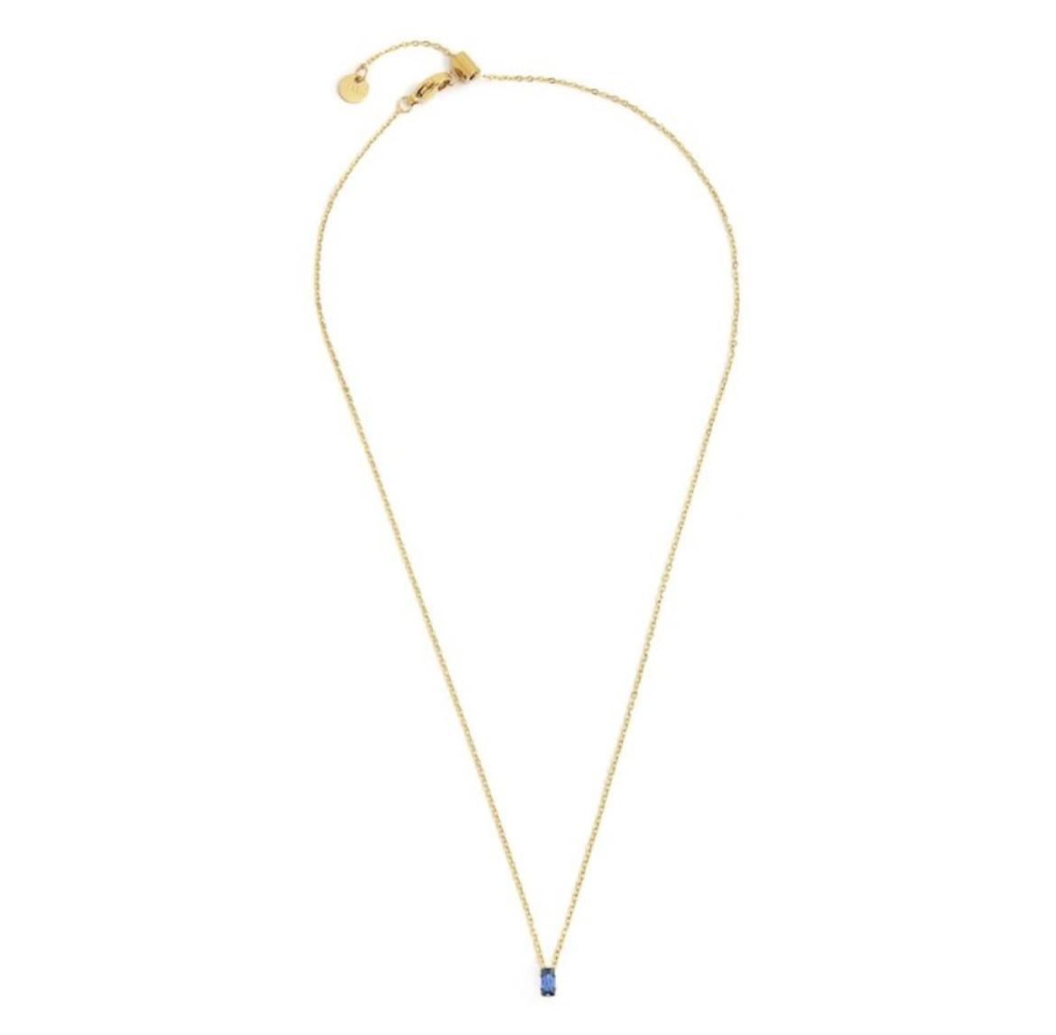 Collana con zircone baguette