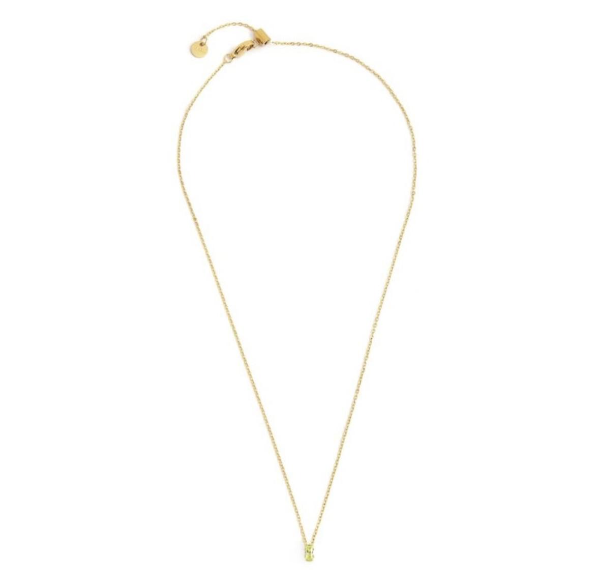 Collana con zircone baguette