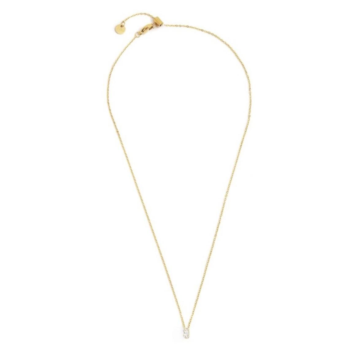 Collana con zircone baguette