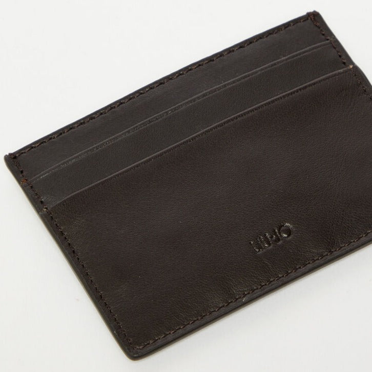 Portacarte in pelle liscia - Dark Brown
